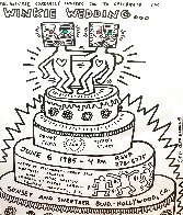 Winkie Wedding Poster 1985 Limited Edition Print by Keith Haring - 0 Winkie Wedding Poster 1985 Limited Edition Print by Keith Haring - 0