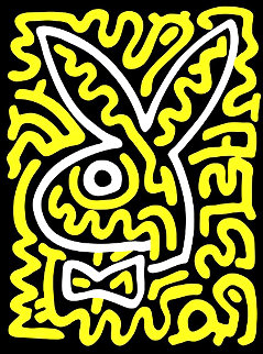 Playboy Bunny 1990 Limited Edition Print - Keith Haring