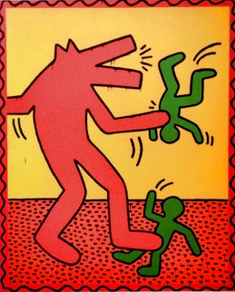 Red Dog Limited Edition Print - Keith Haring