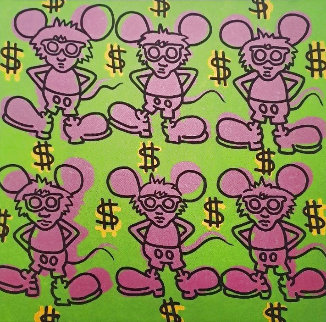 Dollar Signs, Andy Mouse Limited Edition Print - Keith Haring