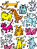 Cats and Dogs (Broward County Humane Society Poster) 1987 HS - Huge Limited Edition Print by Keith Haring - 0