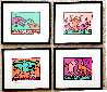 Pop Shop V Quad 1989 - Framed Set of 4 Limited Edition Print by Keith Haring - 0