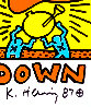 Crack Down Promotional Brochure for the Bill Graham Crack Down Benefit Concert 1986 HS Other by Keith Haring - 2