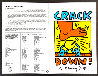Crack Down Promotional Brochure for the Bill Graham Crack Down Benefit Concert 1986 HS Other by Keith Haring - 5