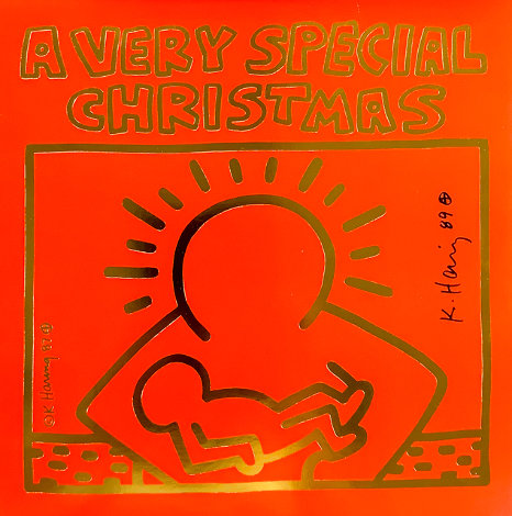 A Very Special Christmas LP Record Cover 1987 HS Other - Keith Haring