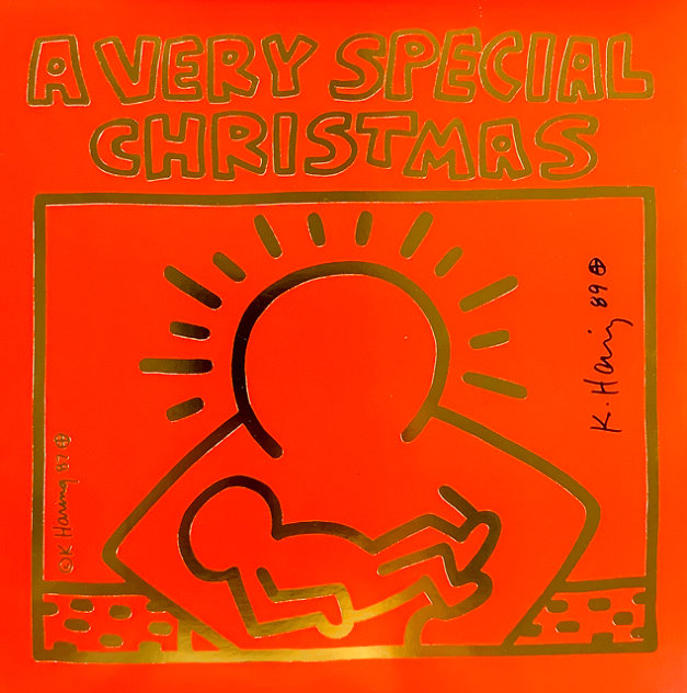 A Very Special Christmas LP Record Cover 1987 HS Other by Keith Haring