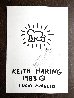 Lucio Amelio Exhibition Poster 1983 HS w/ Drawing Limited Edition Print by Keith Haring - 1