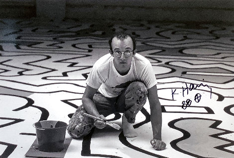 Keith Haring Painting on Floor HS Photography - Keith Haring