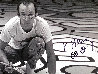 Keith Haring Painting on Floor HS Photography by Keith Haring - 5