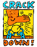 Keith Haring Crack Down Benefit Poster 1986 HS Limited Edition Print by Keith Haring - 0