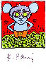 Andy Mouse Series Postcards: Complete Set of 4 1986 HS Limited Edition Print by Keith Haring - 3
