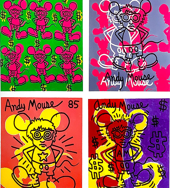 Andy Mouse 1988 HS Limited Edition Print by Keith Haring