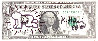 $1 Dollar Bank Note w/ Doodle 1988 HS Other by Keith Haring - 0
