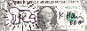 $1 Dollar Bank Note w/ Doodle 1988 HS Other by Keith Haring - 2