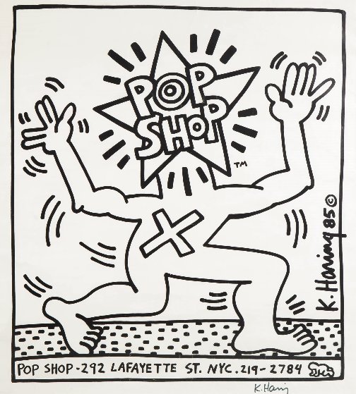 Pop Shop 1985 Lithograph by Keith Haring - For Sale on Art