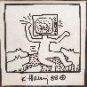 Untitled Pop Art Portrait 1988 12x12 HS Drawing by Keith Haring - 0