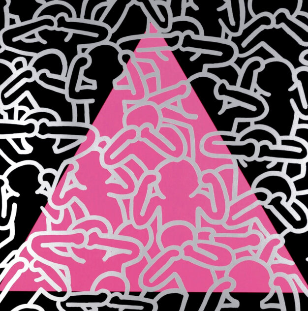 Silence Equals Death (Littmann 152) 1989 HS by Keith Haring