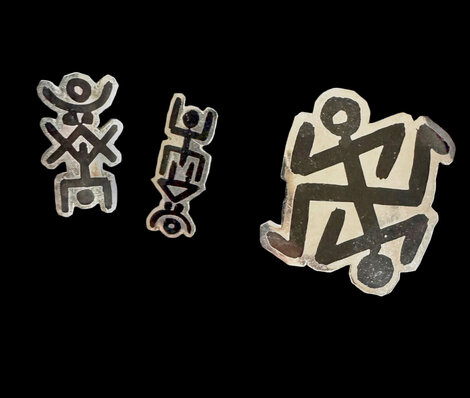 Earrings and Brooch Set of 3 - ACE EAMEL, Pin, Broach, Earrings Jewelry - Keith Haring