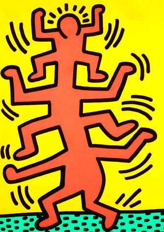 Growing (1) 1988 HS - Huge Limited Edition Print - Keith Haring