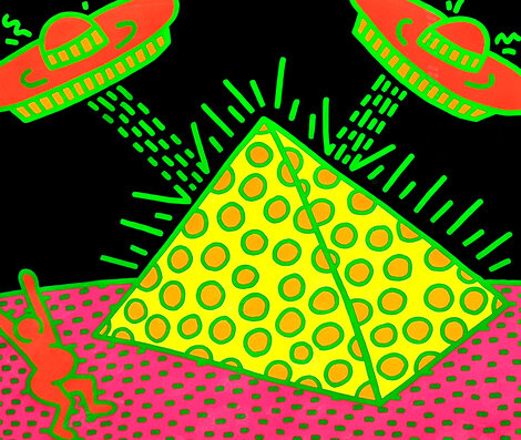 From Fertility Suite: Fertility #2 1983 HS - Huge Limited Edition Print - Keith Haring