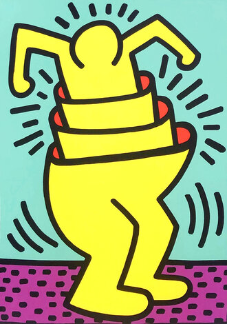 Untitled (Cup Man) 1989 HS Limited Edition Print - Keith Haring