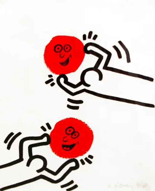 Story of Red and Blue #11 1989 HS Limited Edition Print by Keith Haring