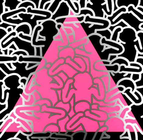 Silence = Death HC - 1989 HS - Huge Limited Edition Print - Keith Haring