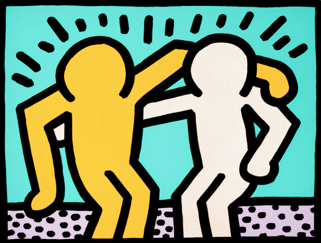 Best Buddies 1990 - From Sir Elton John’s Collection by Keith Haring