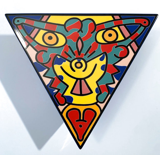 No 2 Spirit of Art, New York Tribeca Cermaic Sculpture 1992 10 in Sculpture - Keith Haring