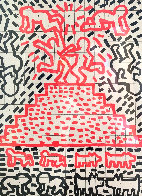 Pyramid / Child / Dog Poster Limited Edition Print by Keith Haring - 0 Pyramid / Child / Dog Poster Limited Edition Print by Keith Haring - 0