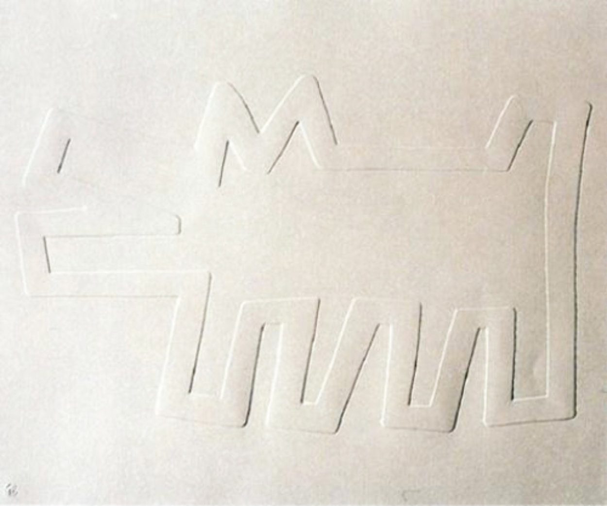Icon Dog - White 1990 Limited Edition Print by Keith Haring Icon Dog - White 1990 Limited Edition Print by Keith Haring