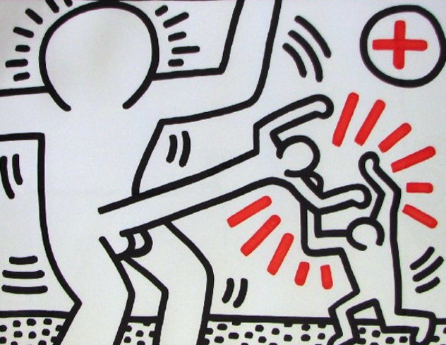 Cock Fight, 1985  AP Limited Edition Print by Keith Haring