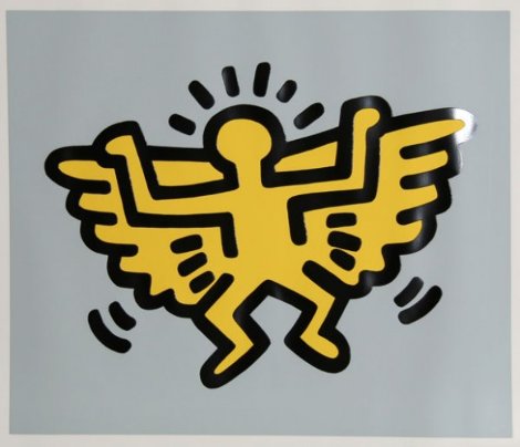 Angel Icon 1990 Limited Edition Print - Keith Haring