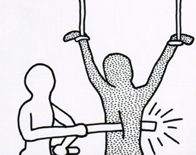 Blueprint Drawings #7 1990 HS Limited Edition Print by Keith Haring Blueprint Drawings #7 1990 HS Limited Edition Print by Keith Haring