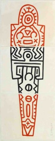 Totem 1989 76x35 Limited Edition Print - Keith Haring