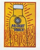 Absolut Vodka Poster 1986 Limited Edition Print by Keith Haring - 0 Absolut Vodka Poster 1986 Limited Edition Print by Keith Haring - 0
