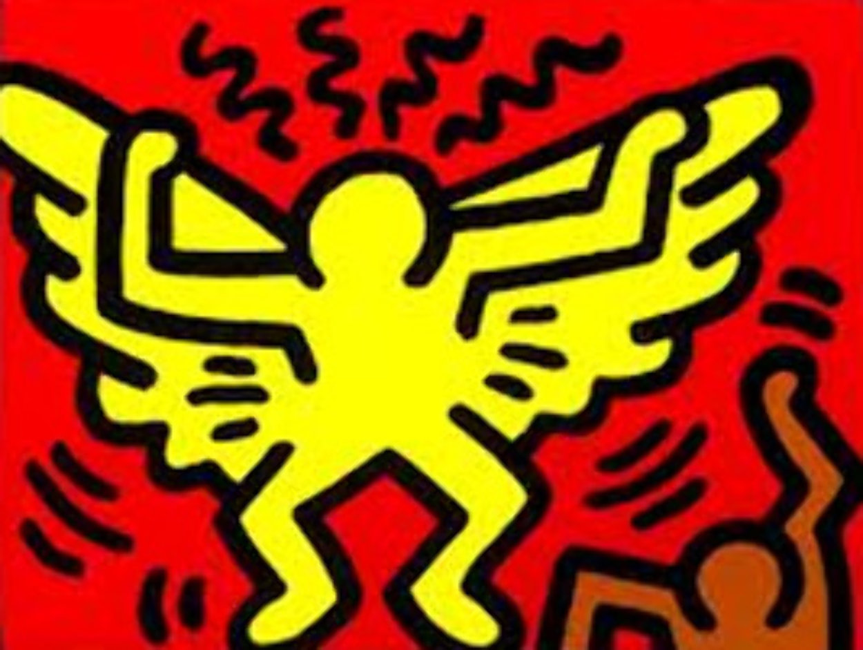 Radiant Angel (Pop Shop IV) 1989 Limited Edition Print by Keith Haring Radiant Angel (Pop Shop IV) 1989 Limited Edition Print by Keith Haring