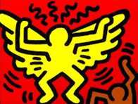Radiant Angel (Pop Shop IV) 1989 Limited Edition Print by Keith Haring - 0 Radiant Angel (Pop Shop IV) 1989 Limited Edition Print by Keith Haring - 0