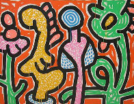 Flowers #4 1990 Limited Edition Print by Keith Haring - 0 Flowers #4 1990 Limited Edition Print by Keith Haring - 0