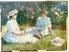 Summer Conversation 1986 34x39 Original Painting by Gregory Frank Harris - 2