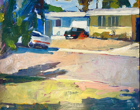 Berkshire Way #5 2007 - 18x22 Oil on Canvas Original Painting - Gregory Frank Harris