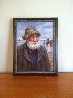 St. Ives Fisherman 2009  - England 13x10 Original Painting by Gregory Frank Harris - 1
