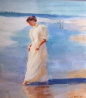 Water's Edge 1986 21x21 Original Painting by Gregory Frank Harris - 1