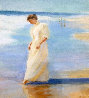 Water's Edge 1986 21x21 Original Painting by Gregory Frank Harris - 0