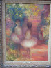 3 Young Ballerinas 16x12 Original Painting by Harry Myers - 1
