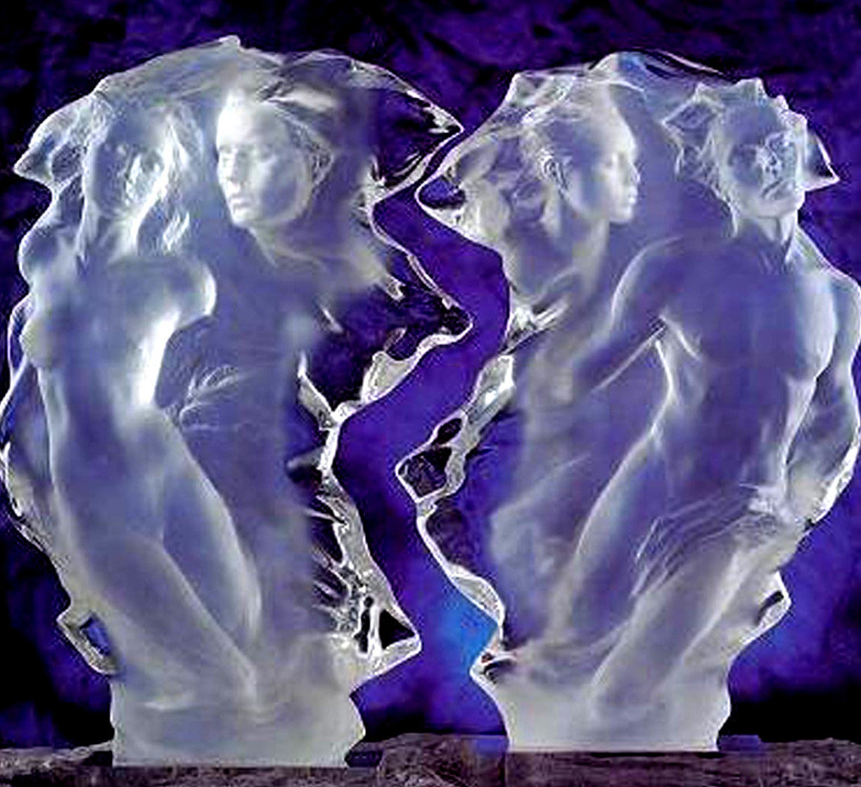 Duets - Half Life - Set of 2 Acrylic Sculpture 1996 24 in Sculpture by Frederick Hart