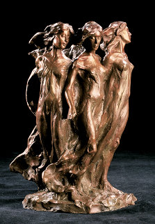 Daughters Maquette Bronze Sculpture 13 in Sculpture - Frederick Hart Daughters Maquette Bronze Sculpture 13 in Sculpture - Frederick Hart