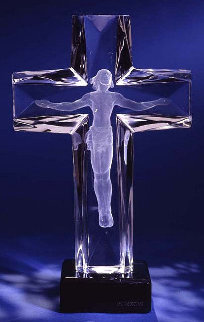 Cross of the Millennium State II Acrylic Sculpture 12 in Sculpture - Frederick Hart Cross of the Millennium State II Acrylic Sculpture 12 in Sculpture - Frederick Hart