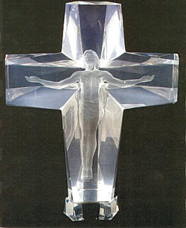 Cross of the Millennium Acrylic Sculpture 2000 12 in Sculpture - Frederick Hart