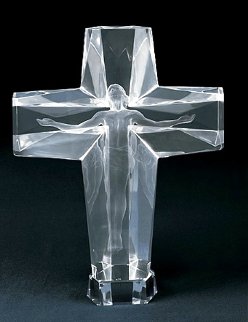Cross of the Millennium Acrylic Sculpture 1992 31 in Huge Sculpture - Frederick Hart Cross of the Millennium Acrylic Sculpture 1992 31 in Huge Sculpture - Frederick Hart
